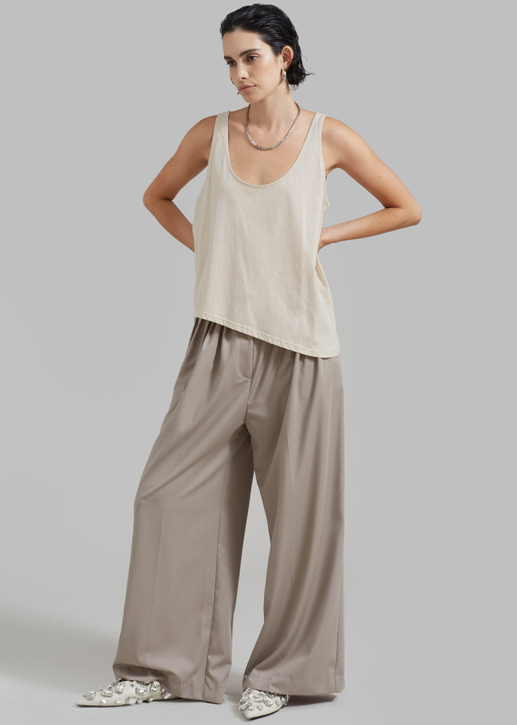 Catalina Pleated Trousers - Grey