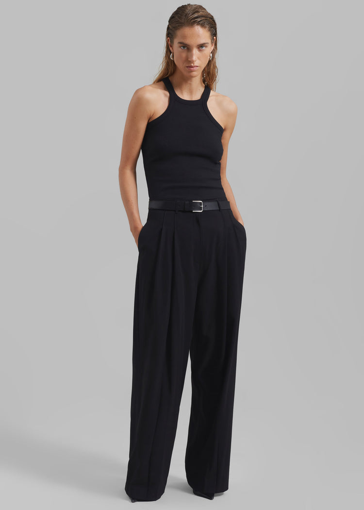 Omi Halter Tank Top - Black