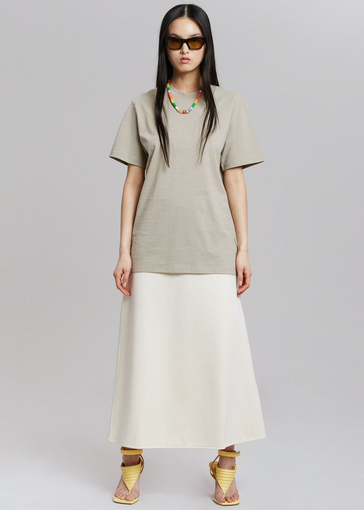 Azaro Tee - Beige top The Frankie Shop