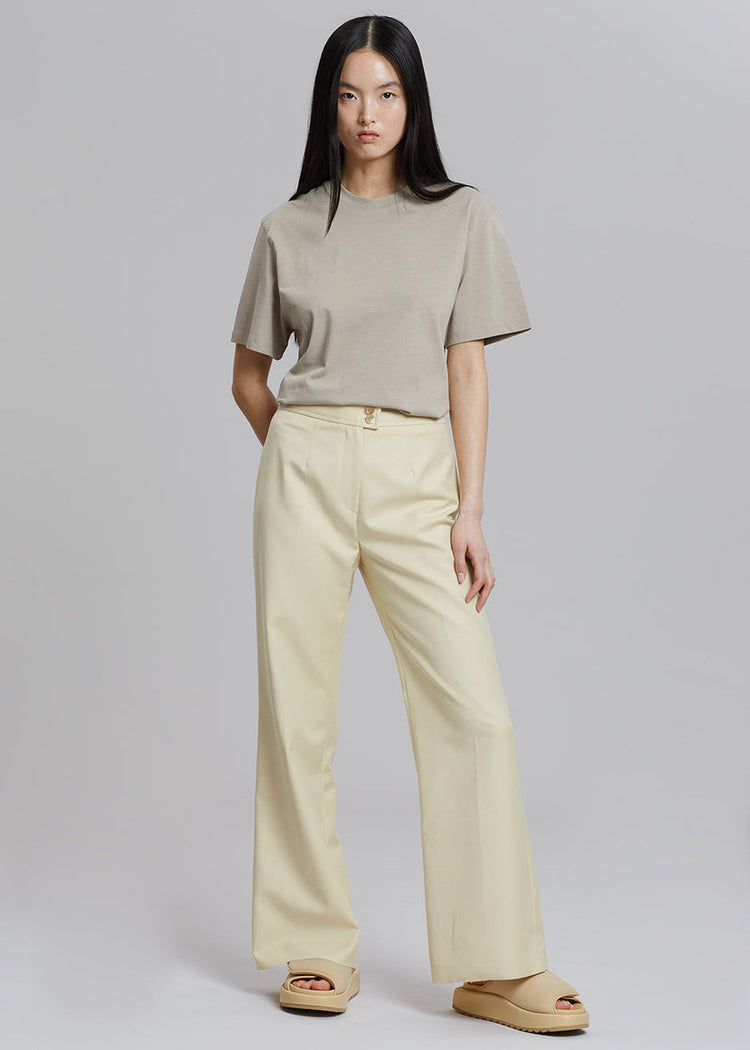 Azaro Tee - Beige top The Frankie Shop