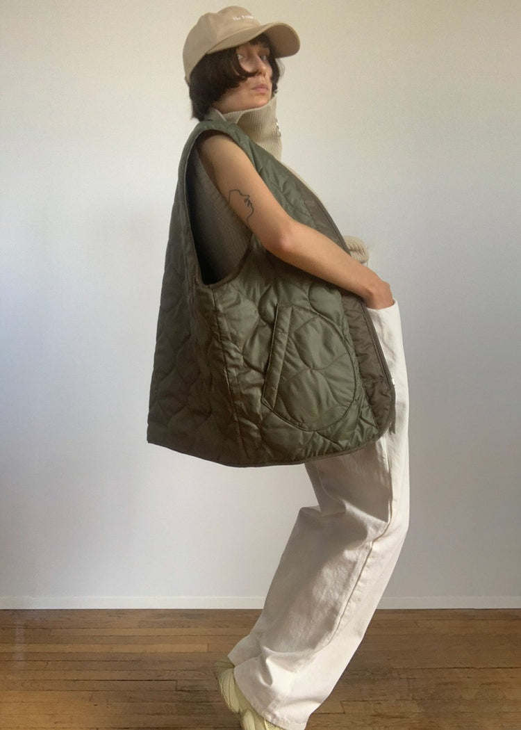 Gilet réversible Gaby - Olive
