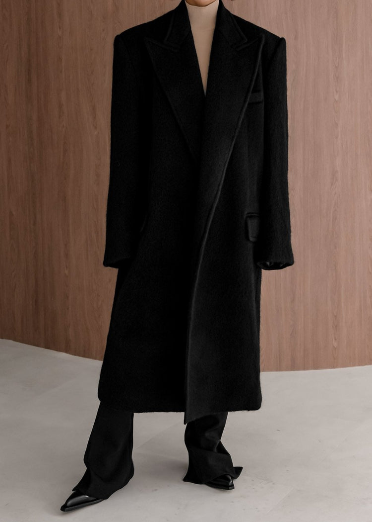 Manteau oversize John - Noir