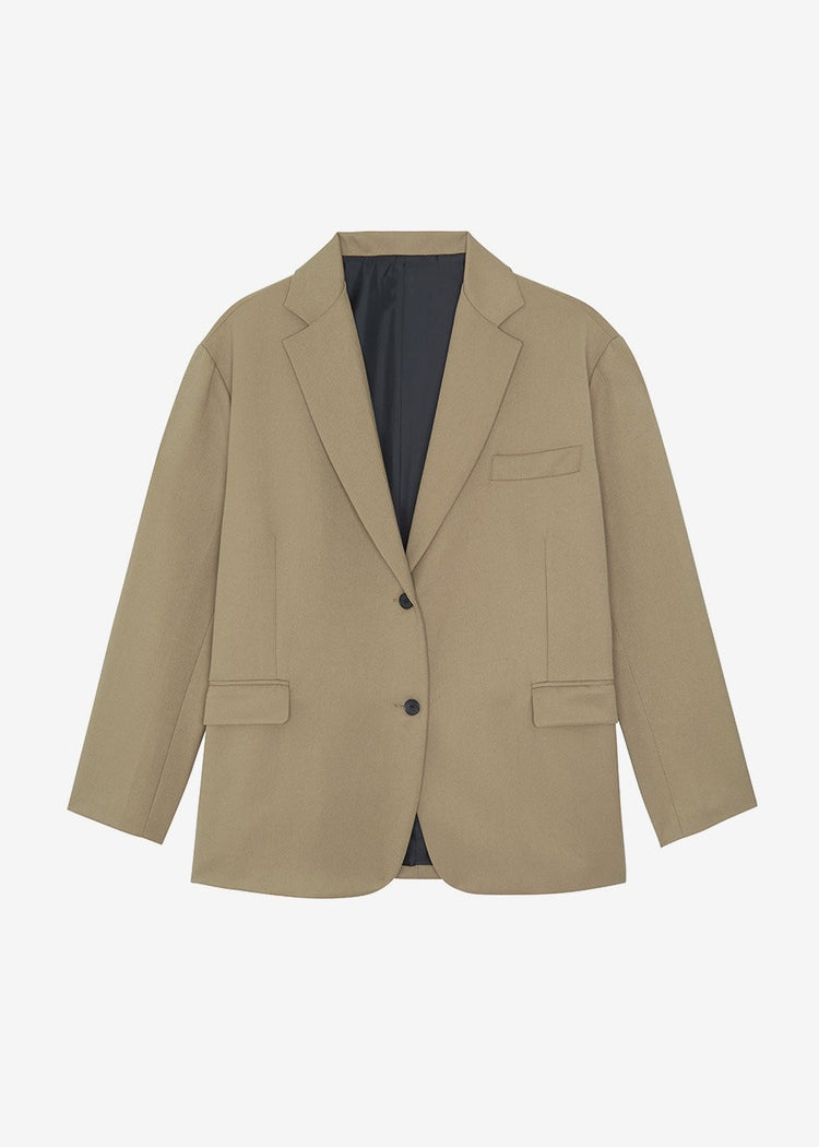 Blazer boyfriend oversize Frankie - Taupe désert
