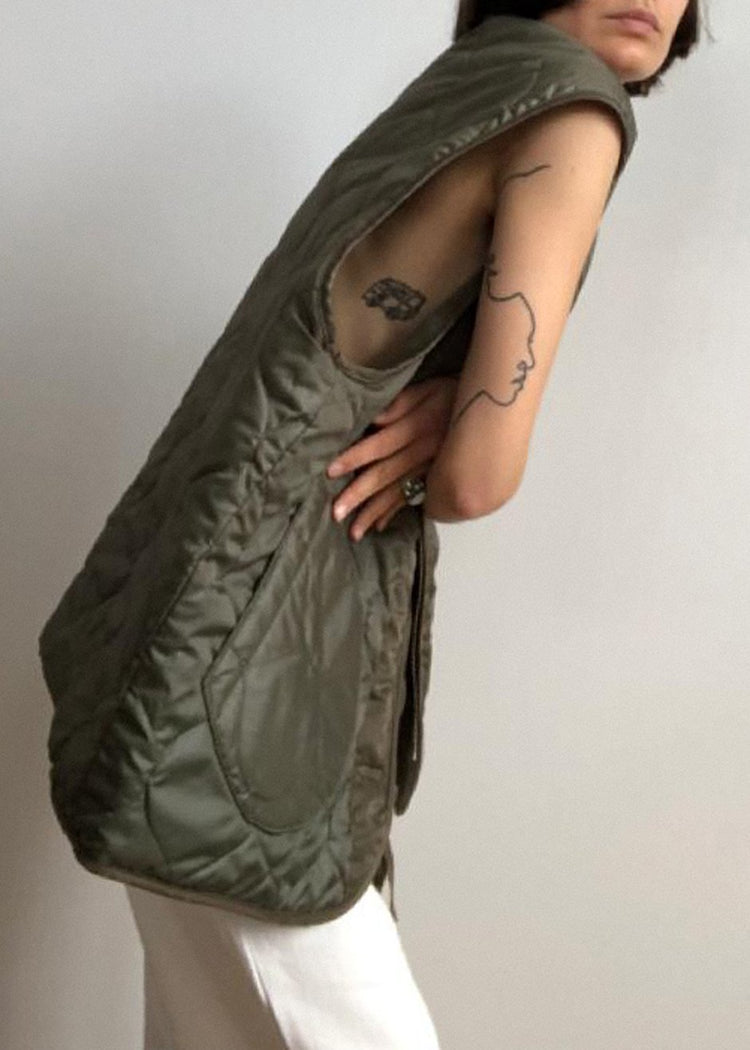 Gilet réversible Gaby - Marron kaki