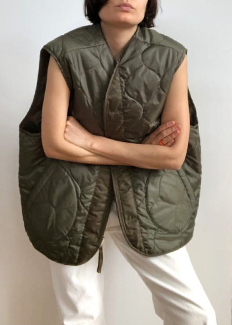 Gilet réversible Gaby - Olive