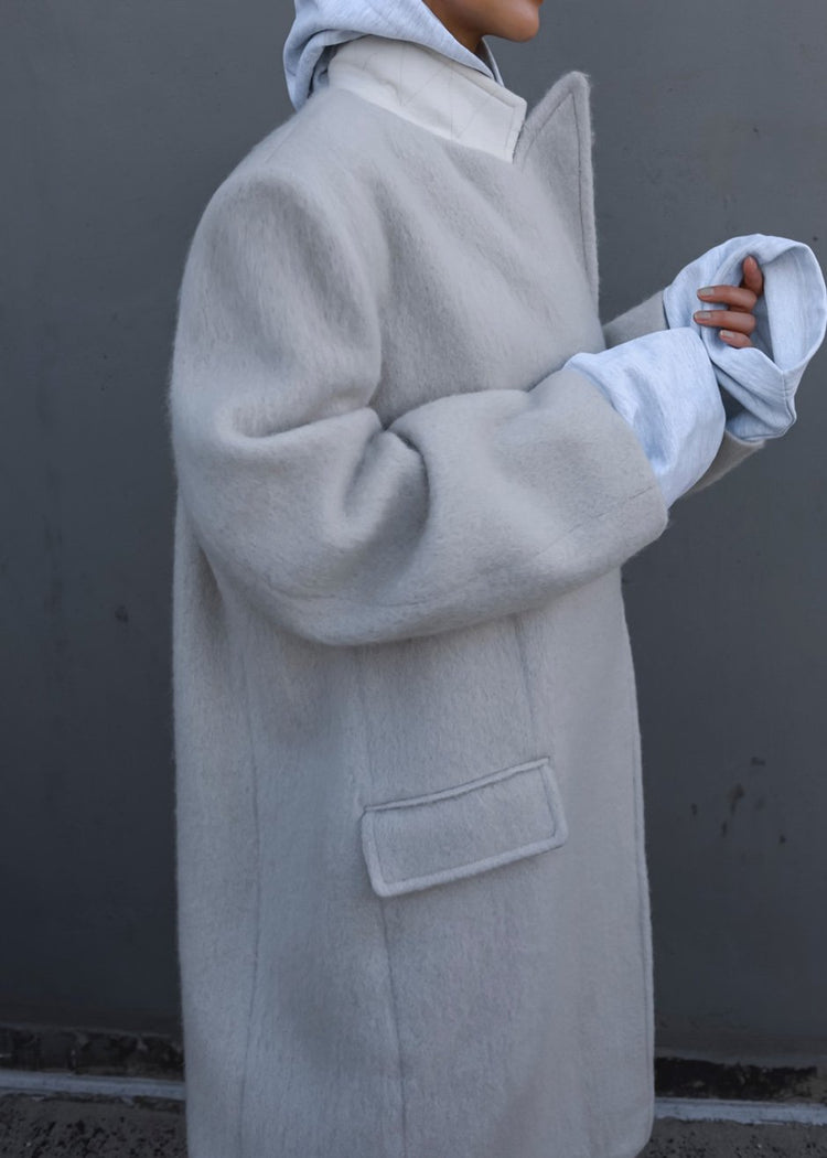 Manteau oversize John - Bouleau