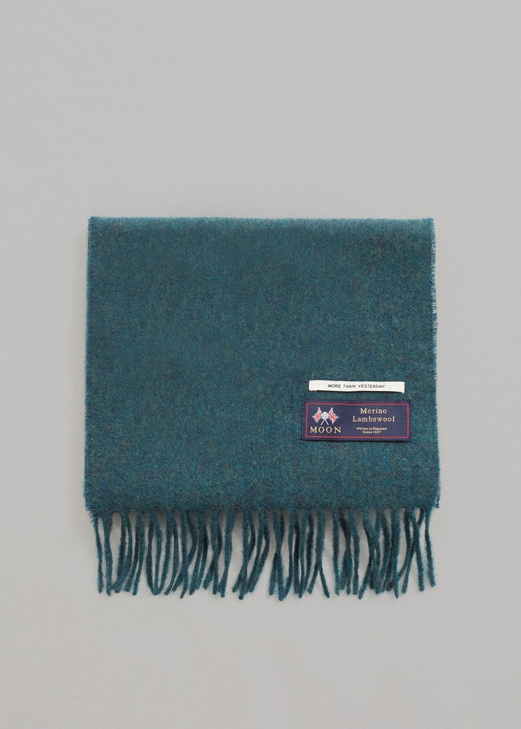 Écharpe en laine Nieves - Bleu sarcelle profond