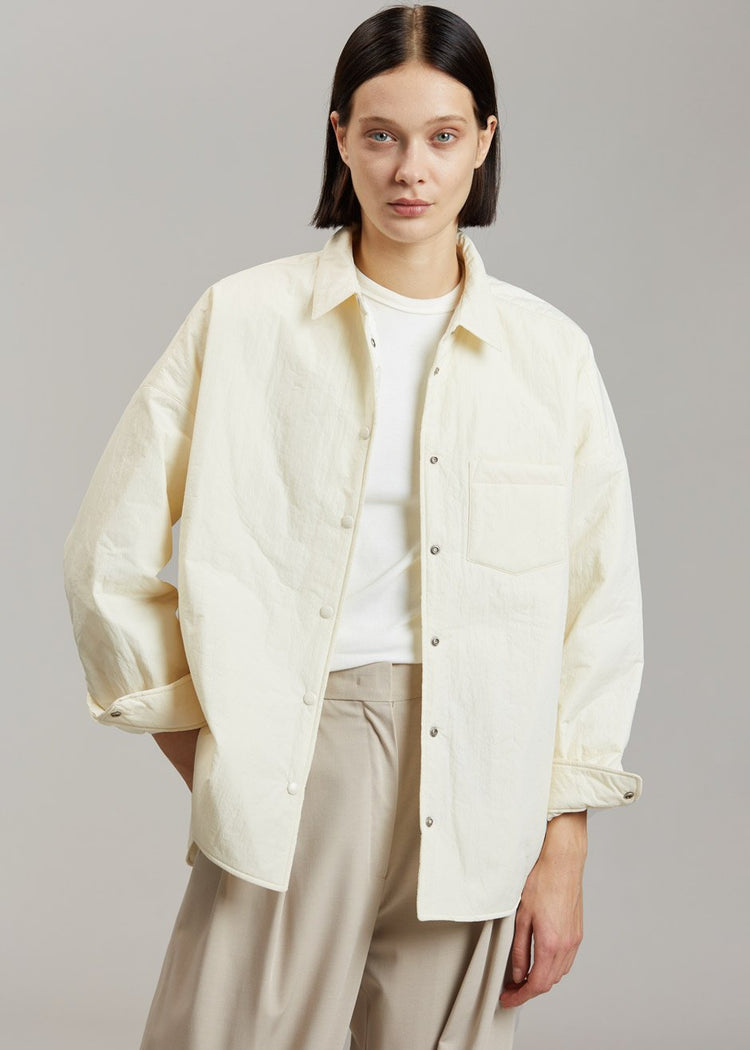 Chemise matelassée Tove - Crème