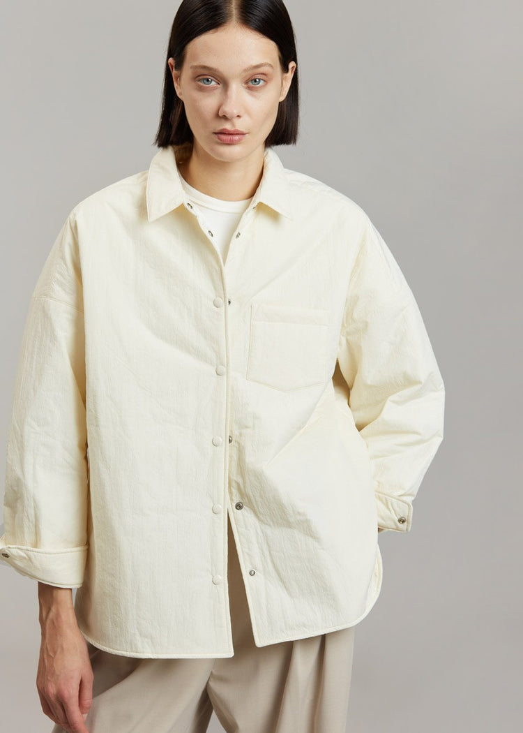 Chemise matelassée Tove - Crème