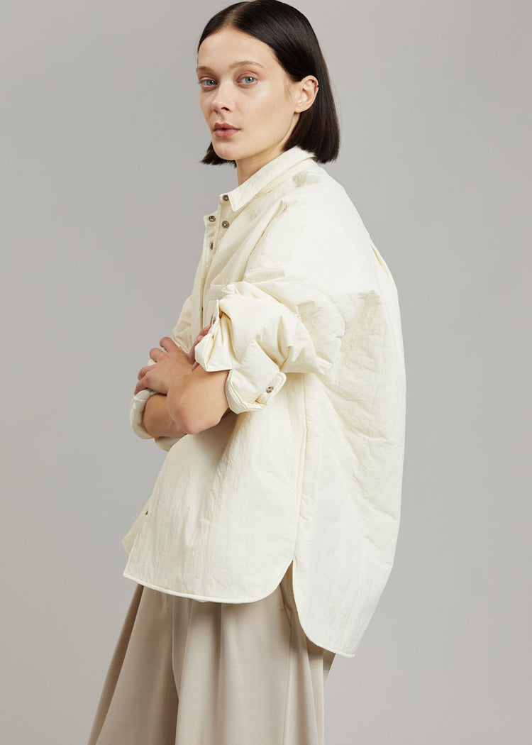 Chemise matelassée Tove - Crème