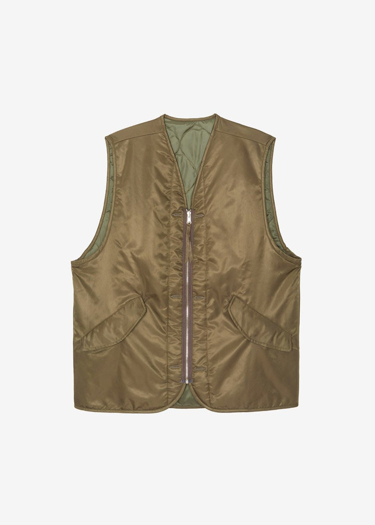 Gilet réversible Gaby - Marron kaki