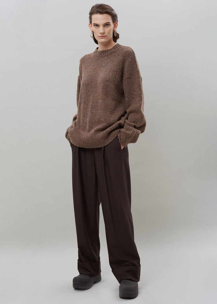 Abel Speckle Sweater - Brown Sweater breathe