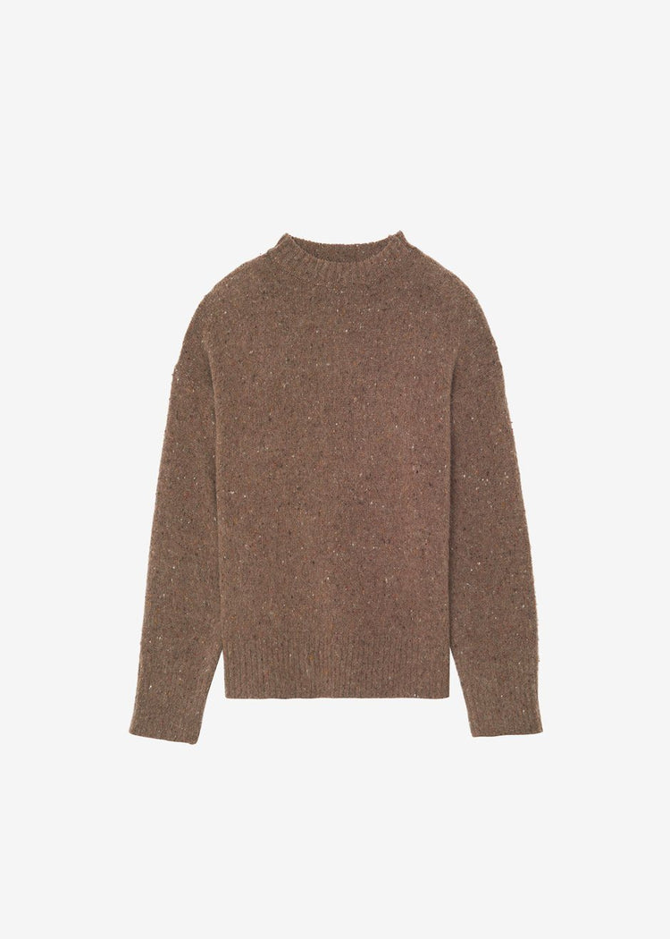 Abel Speckle Sweater - Brown Sweater breathe