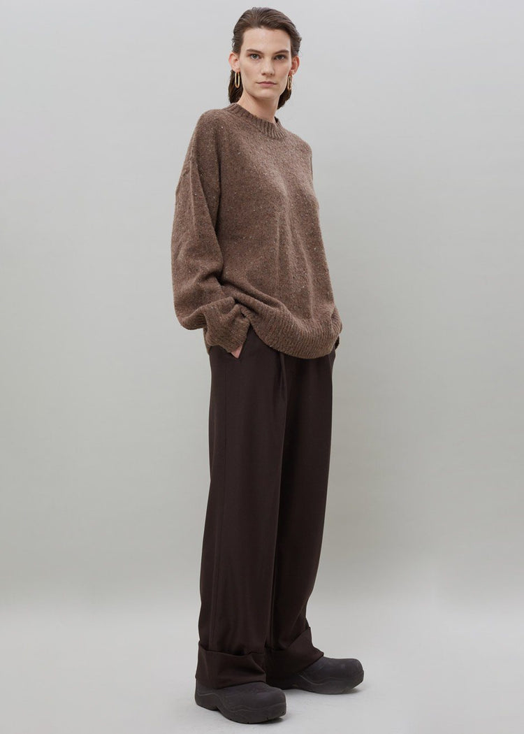 Abel Speckle Sweater - Brown Sweater breathe