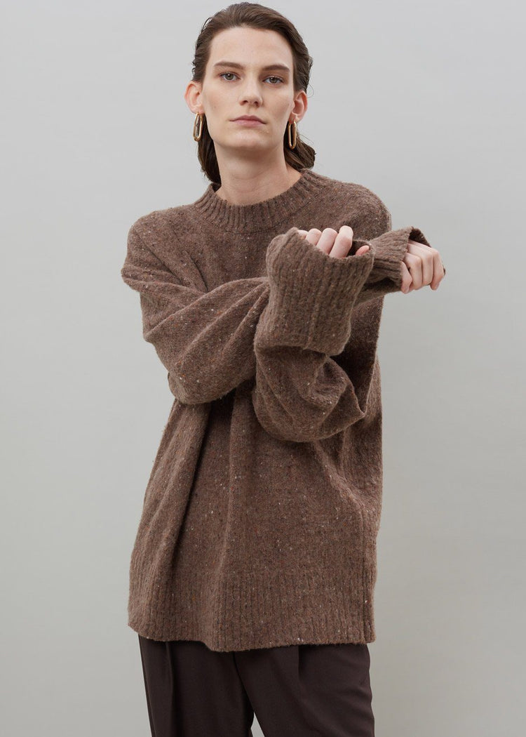 Abel Speckle Sweater - Brown Sweater breathe