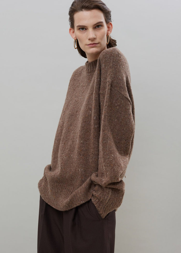 Abel Speckle Sweater - Brown Sweater breathe
