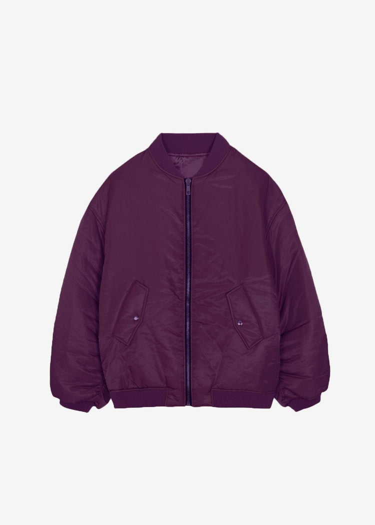 Astra Bomber Jacket - Royal Purple Jacket The Frankie Shop