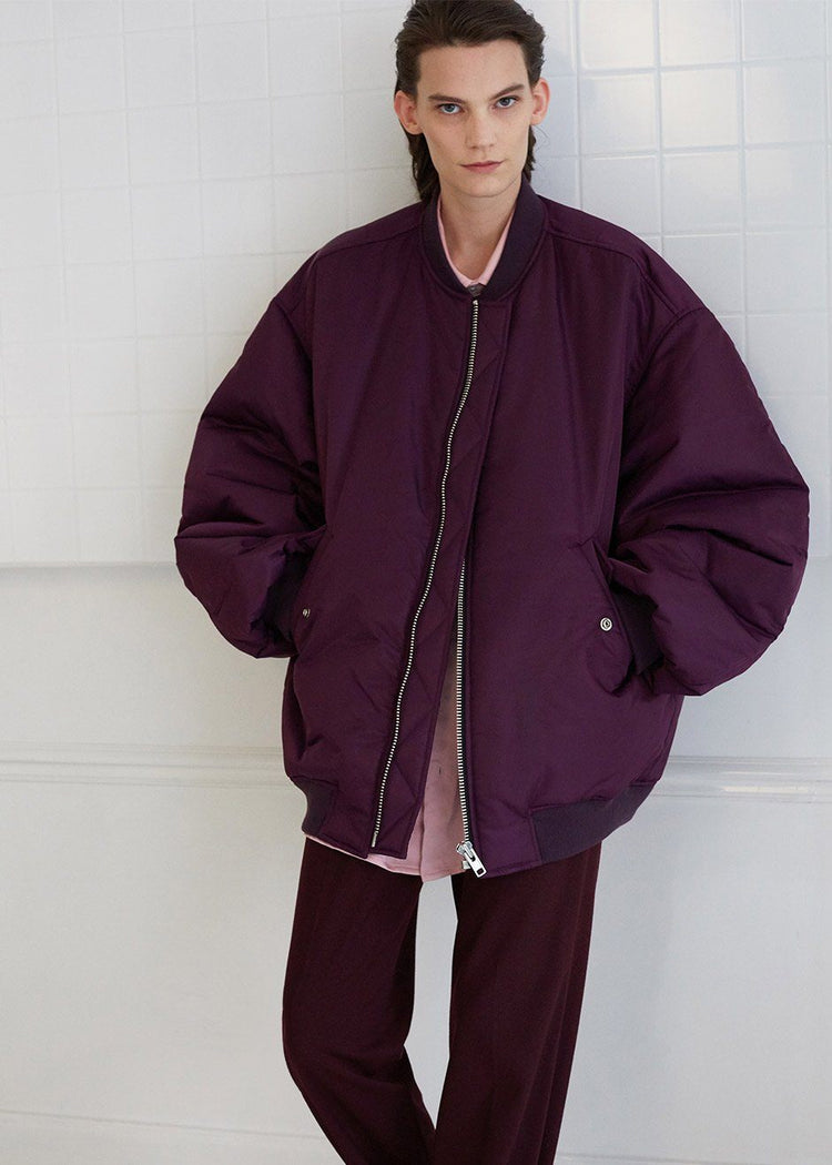 Astra Bomber Jacket - Royal Purple Jacket The Frankie Shop