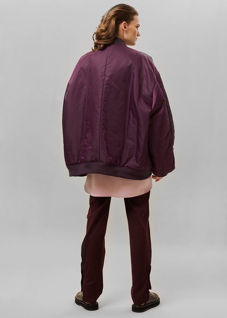 Astra Bomber Jacket - Royal Purple Jacket The Frankie Shop