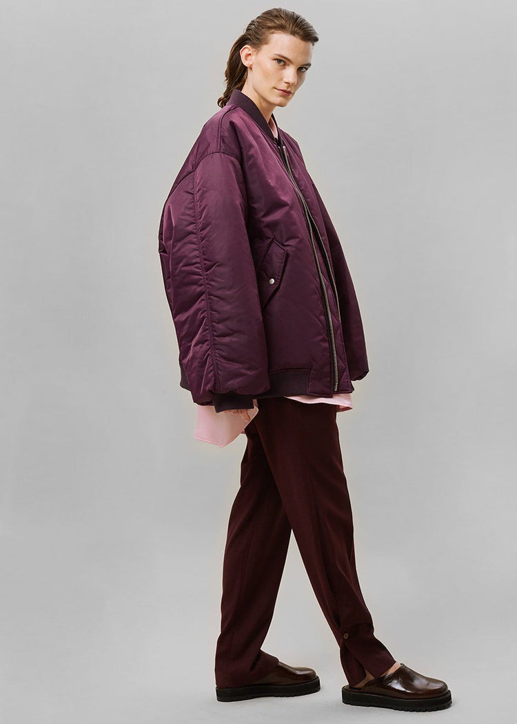 Astra Bomber Jacket - Royal Purple Jacket The Frankie Shop