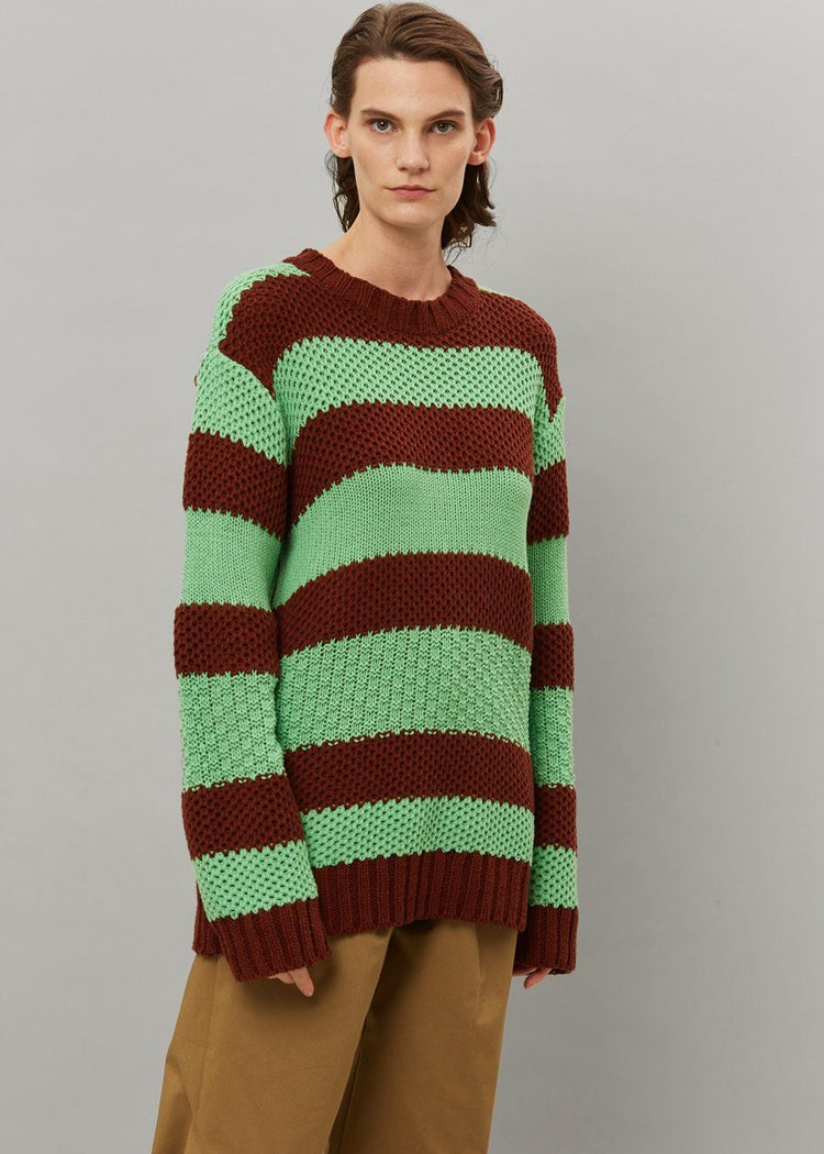 Banks Sweater - Brown/Green Sweater The Frankie Shop