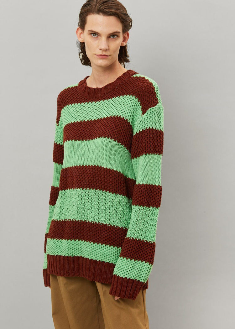 Banks Sweater - Brown/Green Sweater The Frankie Shop