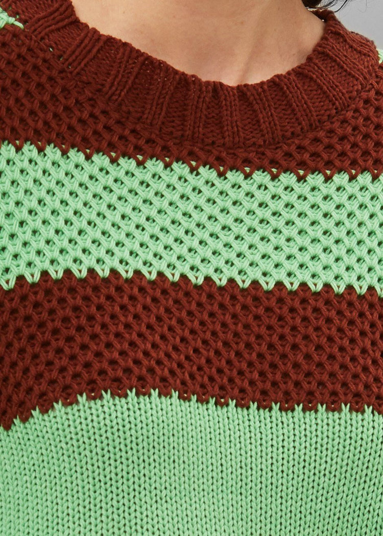 Banks Sweater - Brown/Green Sweater The Frankie Shop