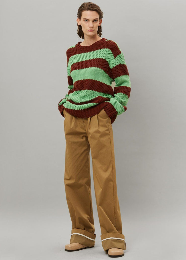 Banks Sweater - Brown/Green Sweater The Frankie Shop