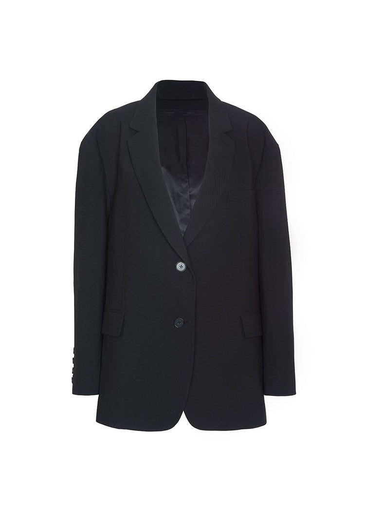 Black Oversized Boyfriend's Blazer Blazer Blossom