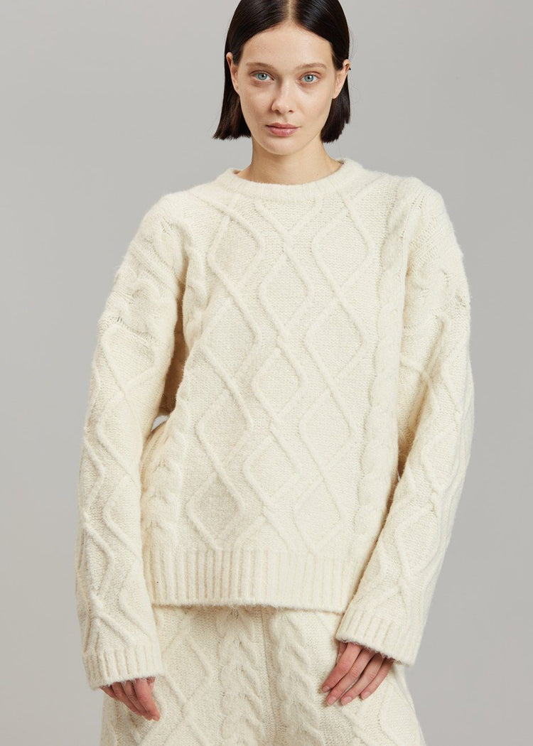 Eira Sweater - Cream Sweater The Frankie Shop