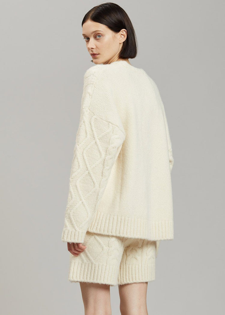 Eira Sweater - Cream Sweater The Frankie Shop