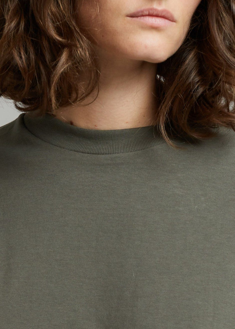 Evora Tee - Olive top The Frankie Shop