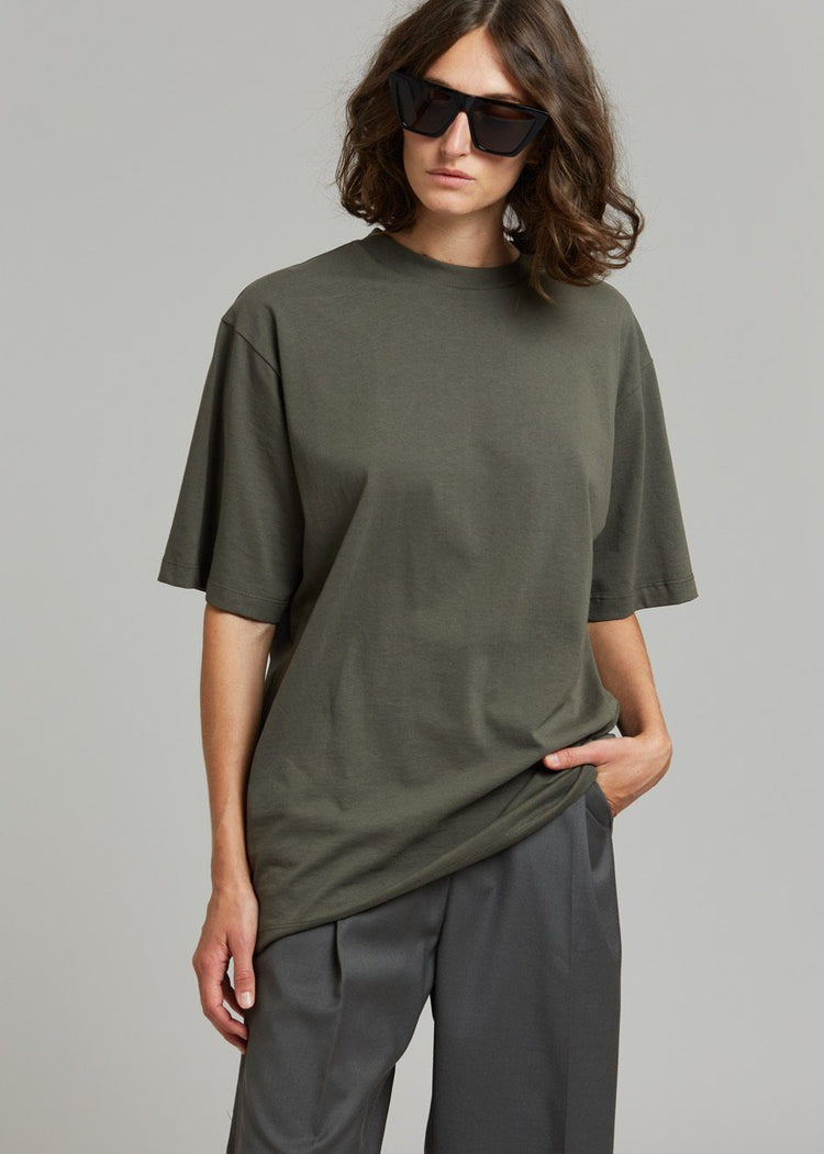 Evora Tee - Olive top The Frankie Shop