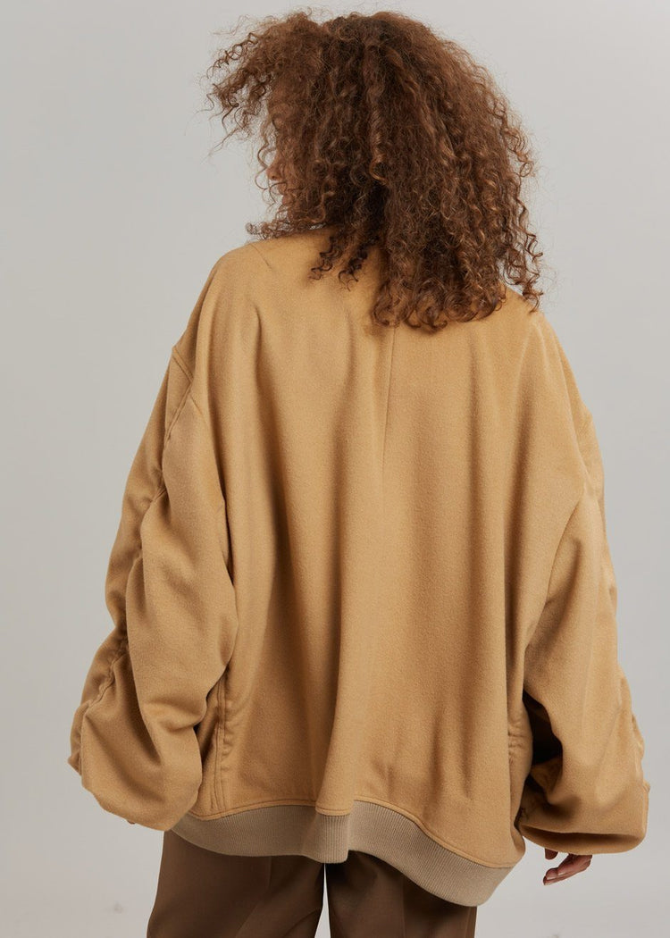 Hedy Bomber Jacket - Caramel Jacket The Frankie Shop