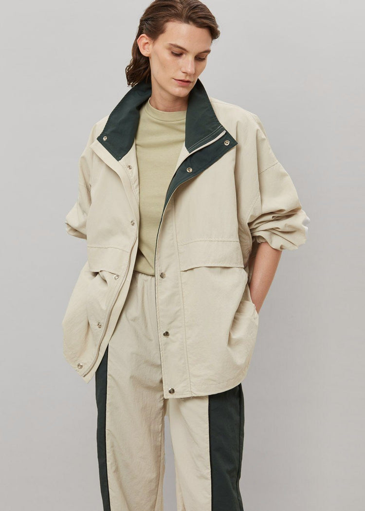 Hydra Anorak Jacket - Green Combo Jacket Cafe Noir
