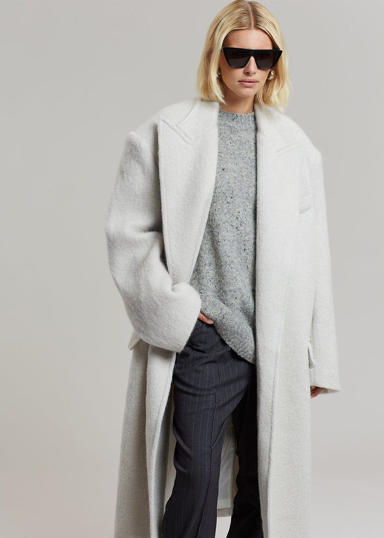 John Oversized Coat - Birch Coat The Frankie Shop