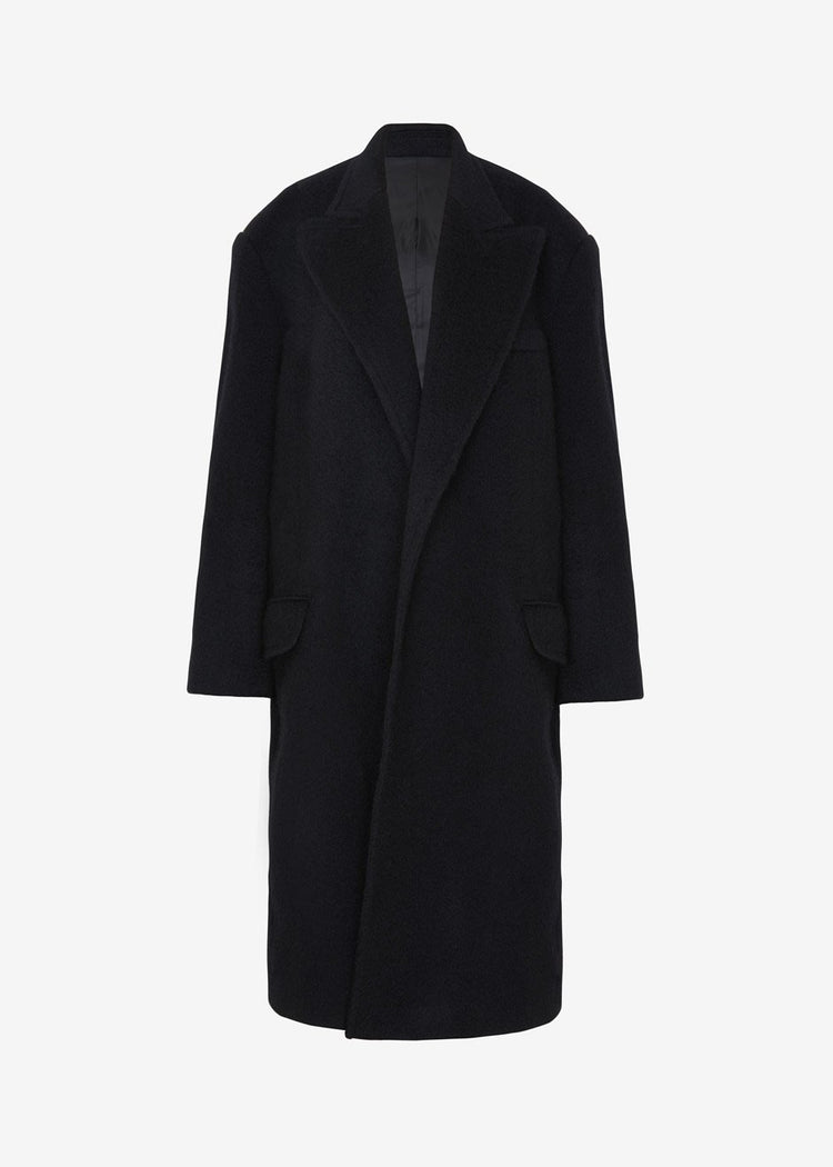 John Oversized Coat - Black Coat The Frankie Shop