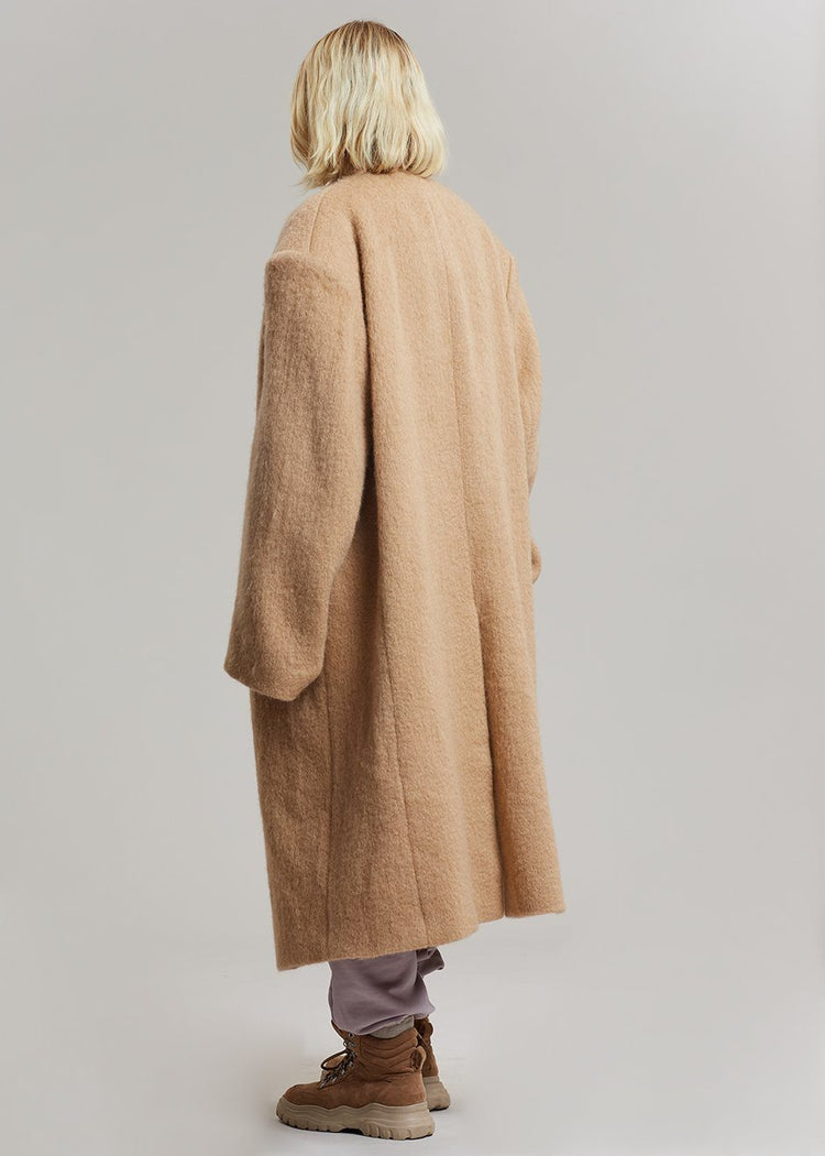 John Oversized Coat - Camel Coat The Frankie Shop