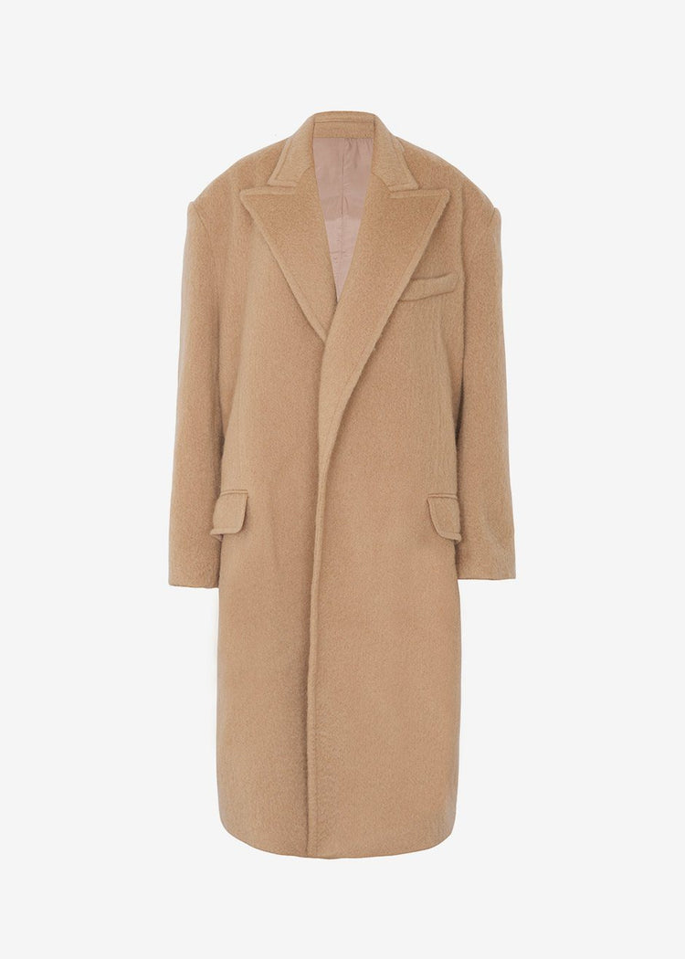John Oversized Coat - Camel Coat The Frankie Shop
