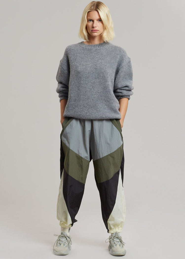 Kahlo Joggers - Green Combo Pants Black Fuchsia