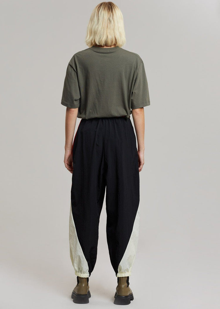 Kahlo Joggers - Orange Combo Pants Black Fuchsia