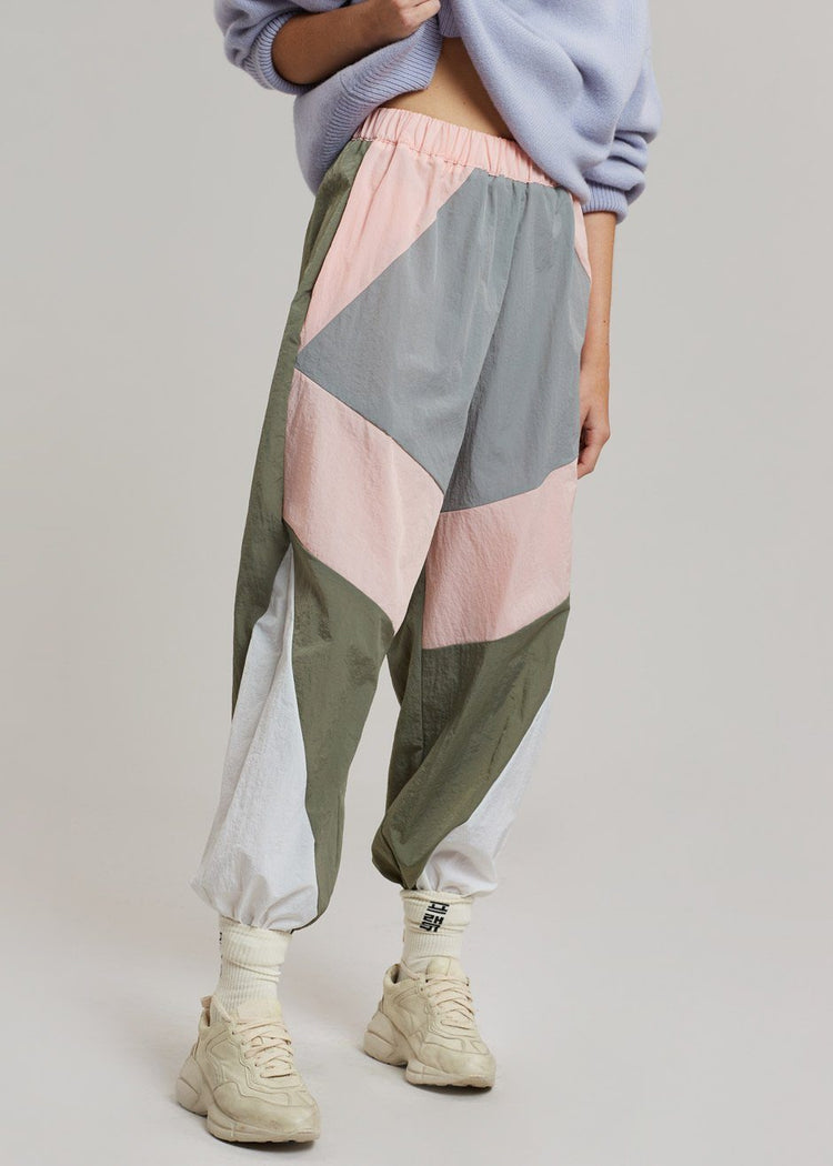 Kahlo Joggers - Pink Combo Pants Black Fuchsia