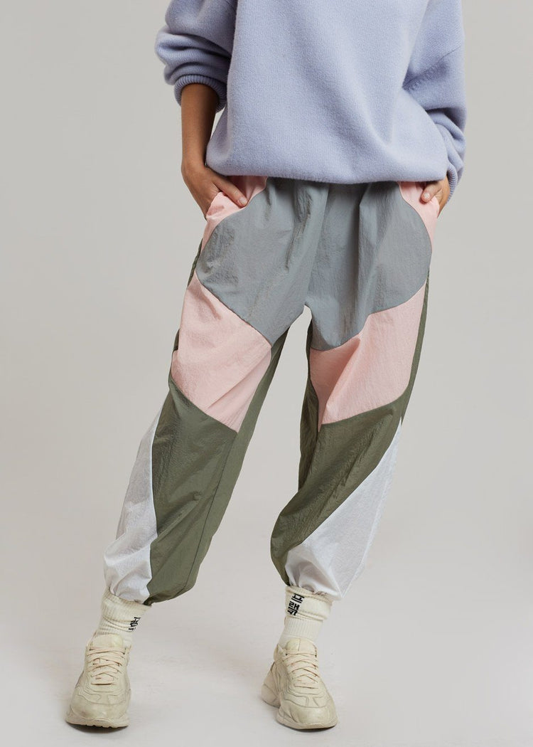 Kahlo Joggers - Pink Combo Pants Black Fuchsia