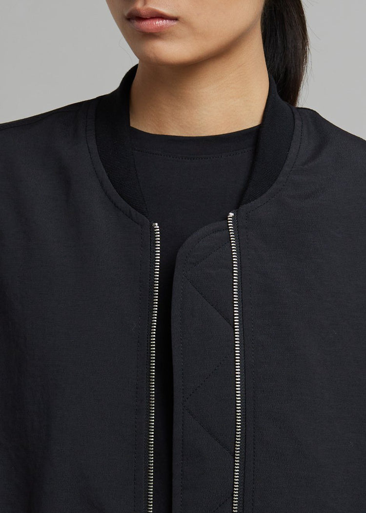 Lumi Bomber Jacket - Black Jacket The Frankie Shop