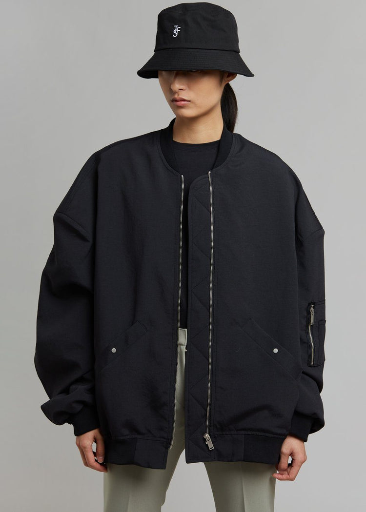 Lumi Bomber Jacket - Black Jacket The Frankie Shop