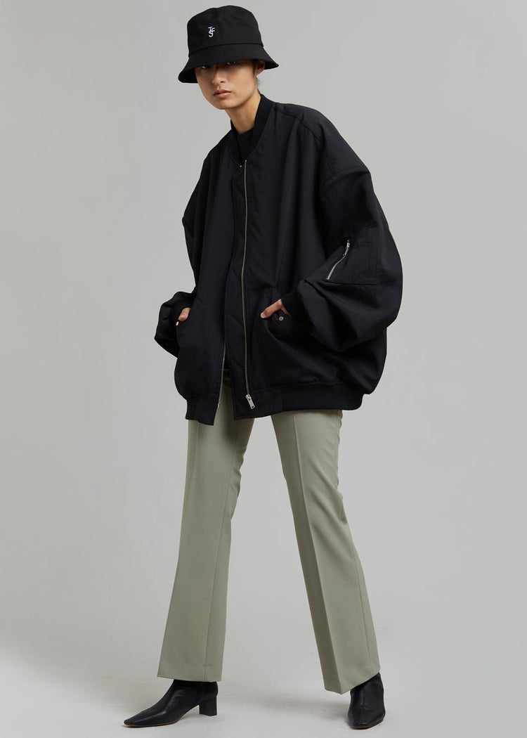 Lumi Bomber Jacket - Black Jacket The Frankie Shop