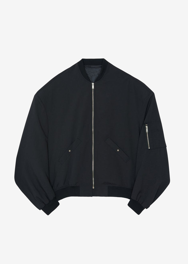 Lumi Bomber Jacket - Black Jacket The Frankie Shop