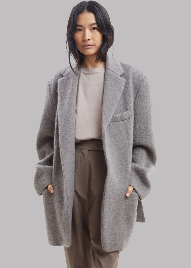 Blazer surdimensionné Mabel en duvet - Vison