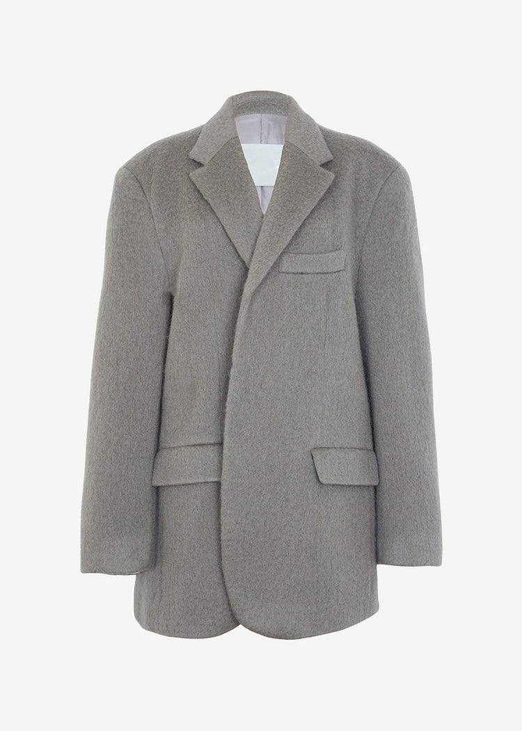 Blazer surdimensionné Mabel en duvet - Vison