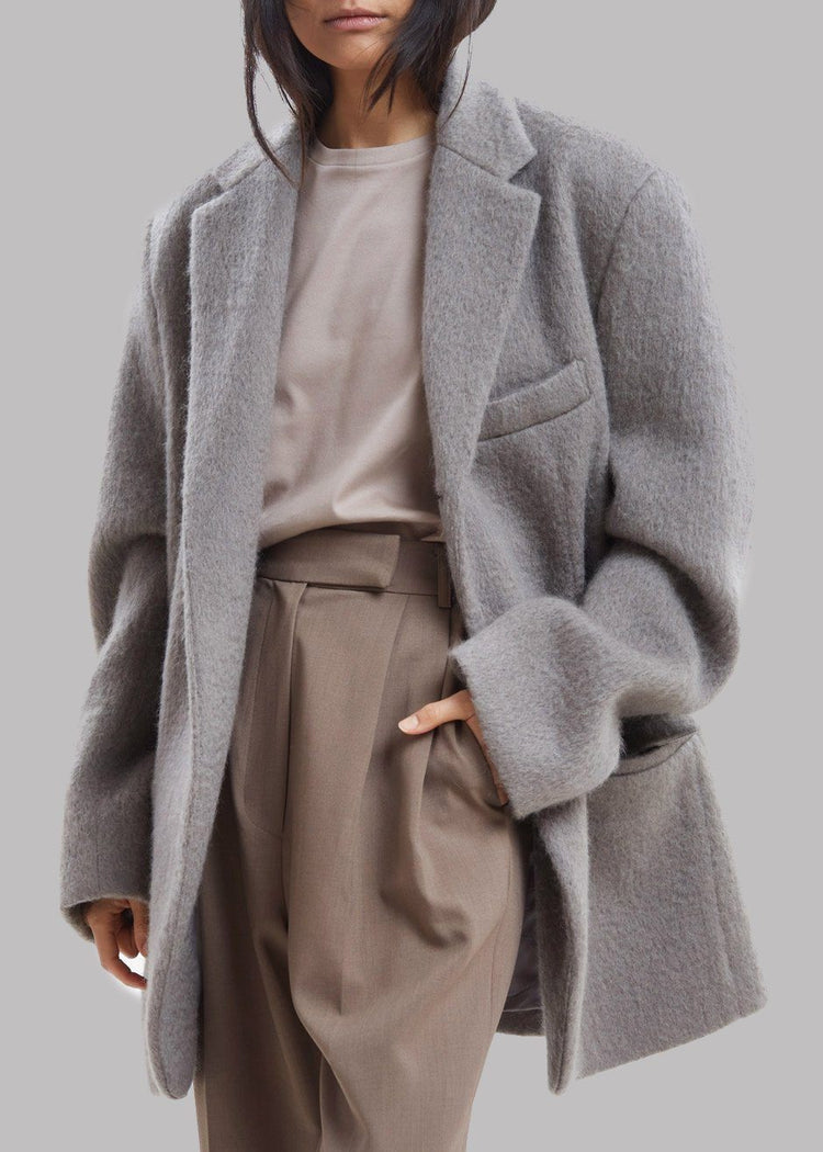 Blazer surdimensionné Mabel en duvet - Vison